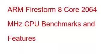 ARM Firestorm 8 Core 2064 MHz CPU Benchmarks and Features