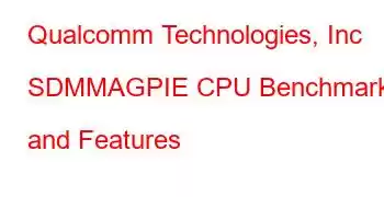 Qualcomm Technologies, Inc SDMMAGPIE CPU Benchmarks and Features