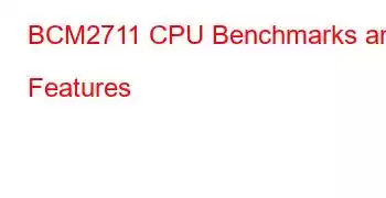 BCM2711 CPU Benchmarks and Features