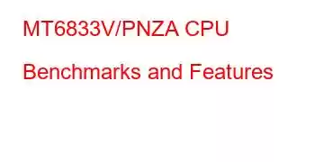 MT6833V/PNZA CPU Benchmarks and Features