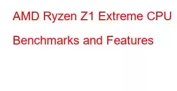 AMD Ryzen Z1 Extreme CPU Benchmarks and Features