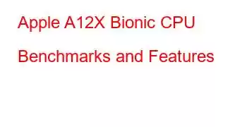 Apple A12X Bionic CPU Benchmarks and Features