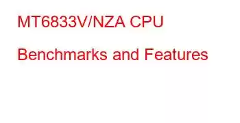 MT6833V/NZA CPU Benchmarks and Features